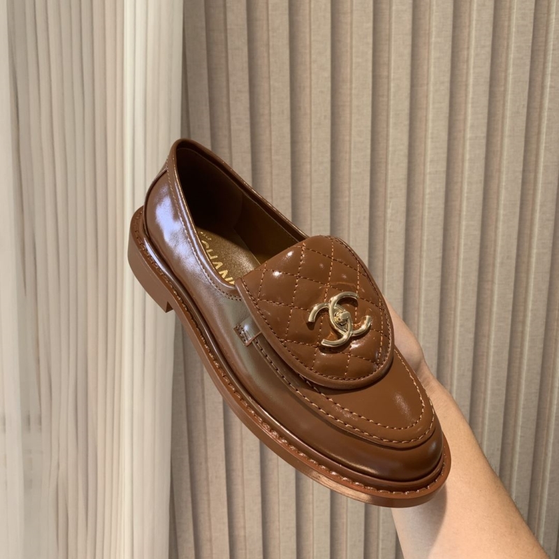 Ch*el leather shoes
